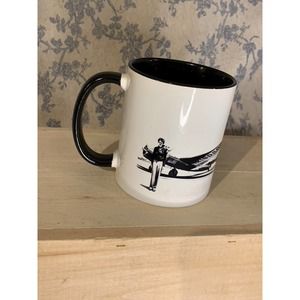 Black and White Amelia Earhart 4" Coffee Mug